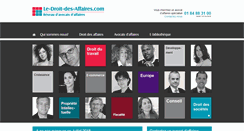 Desktop Screenshot of le-droit-des-affaires.com